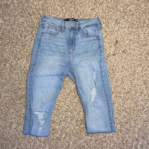 Light white-washed skinny jeans from Hollister